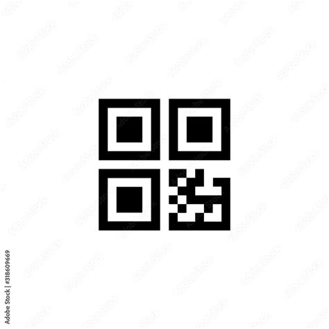 Scan Qr Code Small Icon Clipart Image Isolated On White Background