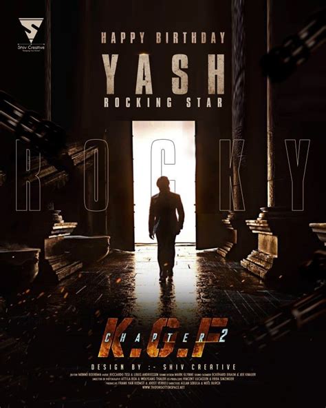 Happy Birthday Yash Rocky Bhai Kgf 2 Movie Poster Movie Posters