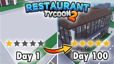 Can You Reach 5 Star Restaurant Within 100 Days In Restaurant Tycoon 2