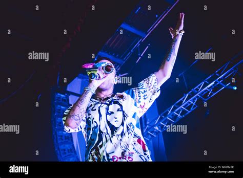 The Italian Rapper Sfera Ebbasta The King Of Trap Performing Live On