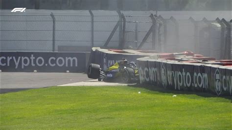 Mexican Grand Prix Alex Albon And Oliver Bearman Crash In Rare F1 Accident