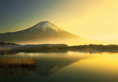 Hd Wallpaper Mt Fuji Landscape Mount Fuji Japan Mist Mountain