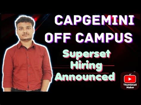 CAPGEMINI Biggest Superset Off Campus Hiring Announced Must Apply