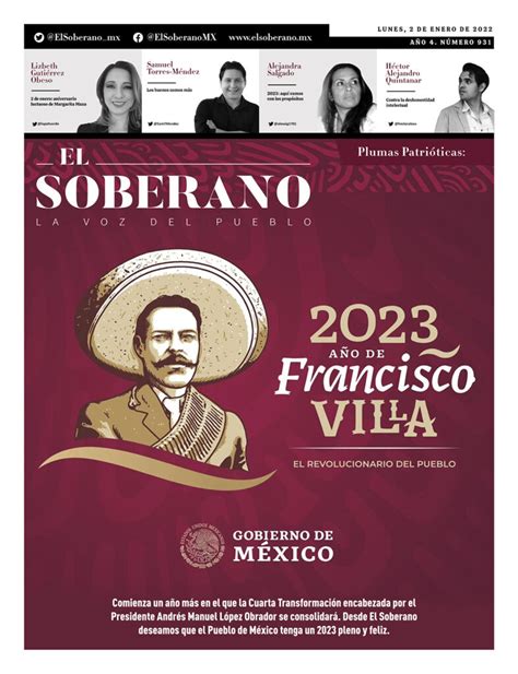 2023 Año De Francisco Villa El Soberano