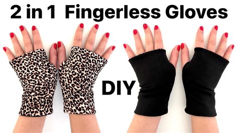 45 Free Sewing Pattern Fleece Fingerless Gloves