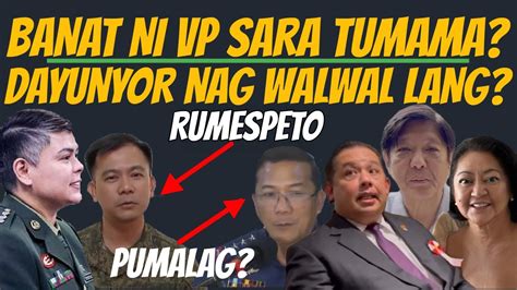 BANAT NI VP SARA SUMAPOL DAYUNYOR NAG WALWAL BAYAN MAY SAKUNA Dds