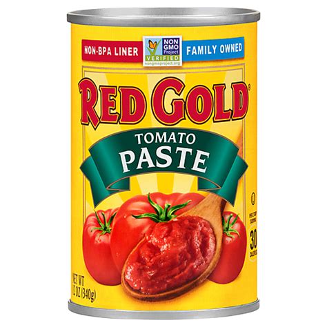 Red Gold® Tomato Paste 12 Oz Can Diced Tomatoes And Pasta Paste