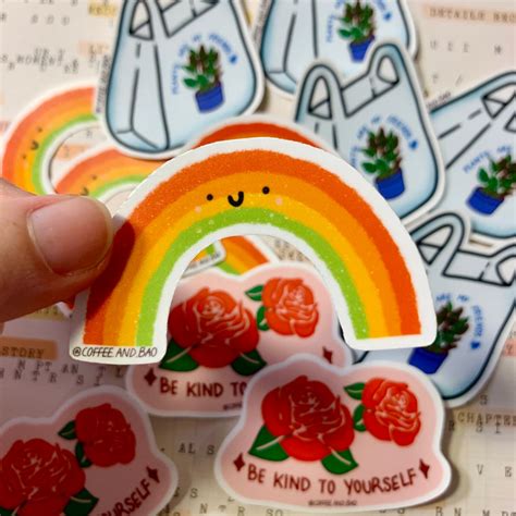 Rainbow Sticker Self Love Sticker Positivity Stickers Motivational