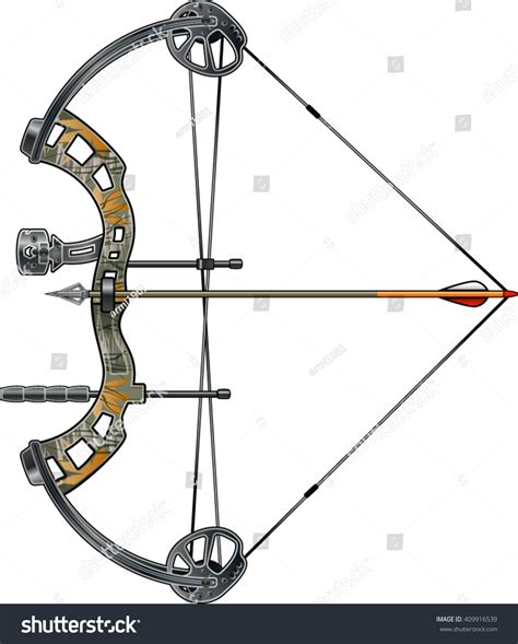 Compound Bow Arrow Stock Vector (Royalty Free) 409916539 | Shutterstock