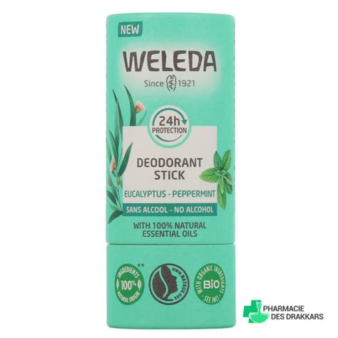 Weleda Déodorant stick bio efficacité 24h Sans sels d aluminium