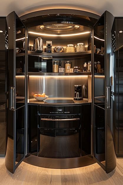 Design d intérieur de cuisine futuriste Image générée à base dIA