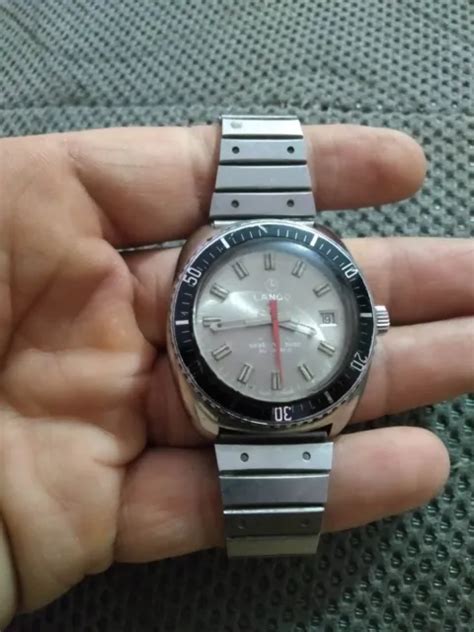 Orologio Svizzero Vintage Lanco Diver Seaborn Automatico Atm