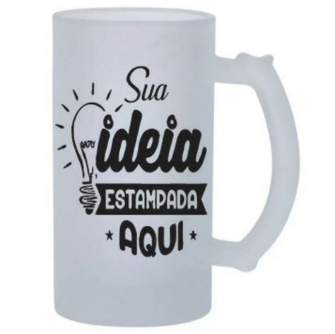 Caneca De Chopp Jateada Ml Sublimada Max Grafica Digital