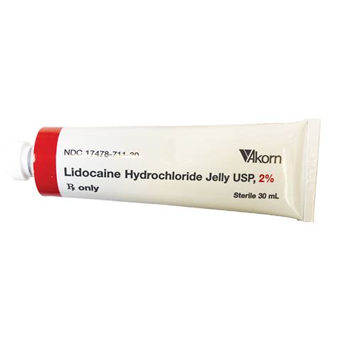 Lidocaine Hydrochloride Jelly 2 30ml Anesthetics Pharmaceuticals