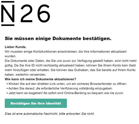 N26 Phishing Fake Mails Fake SMS 2024