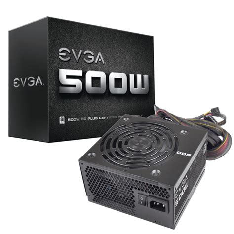 Fuente De Poder EVGA 500W 80 PLUS ATX 100 W1 0500 KR 80 PLUS