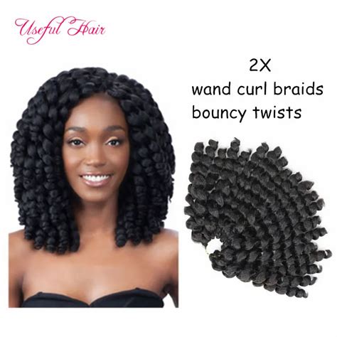 8 Inch Afro Fluffy Crochet Braids Twist Extensions Kanekalon Twist