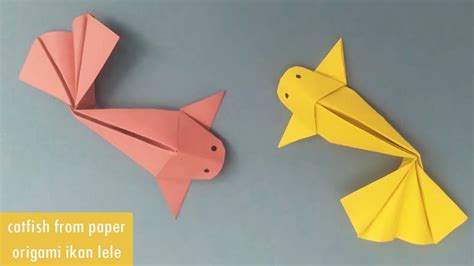 Origami Fish Cara Membuat Ikan Dari Kertas Origami How To Make A