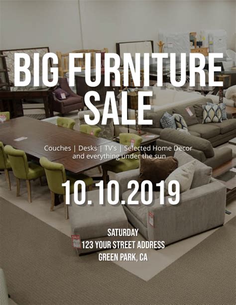 Furniture Sale Flyer Template Postermywall