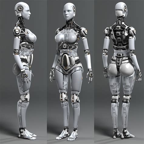 Female Robot By Andrew Crawshaw Robotic Cyborg 3d Cgsociety Female Robot Robot Concept