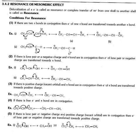 Solution Mesomeric Effect Or Resonance Of Organic Chemistry With