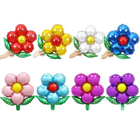 Aliexpress.com : Buy 1pcs Birthday flowers balloons aluminum balloons ...