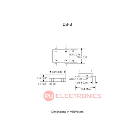 DB207S MIC диодный мост 1000 В 2 А MIC арт 120696 Купить оптом в