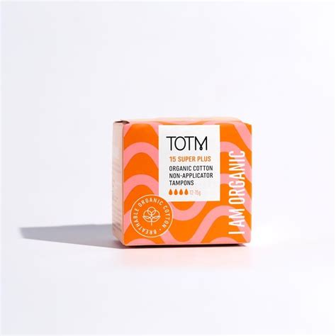 Totm Organic Cotton Non Applicator Tampons Super Plus S Cpd Direct