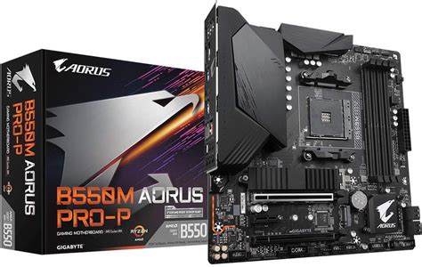 Amazon Gigabyte B550M AORUS PRO P AMD Ryzen 5000 B550 Micro ATX M