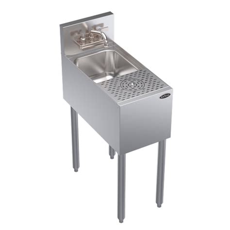 Krowne Kr24 Ms14 Underbar Dump Sink W 10 X 14 X 7 Bowl 1 Glass