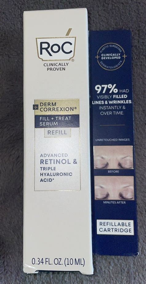 Lot Roc Derm Correxion Refill Cartridge Fill Treat Advanced Retinol