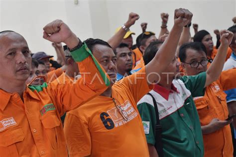 Konsolidasi Akbar Partai Buruh Antara Foto