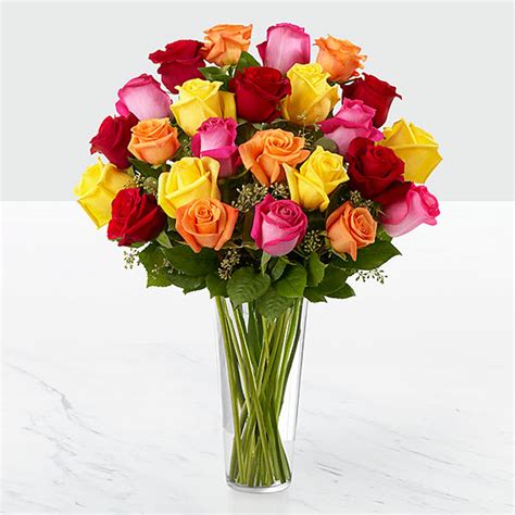 The Ftd Bright Spark Rose Bouquet In Bloomer Wi Bloomer Floral