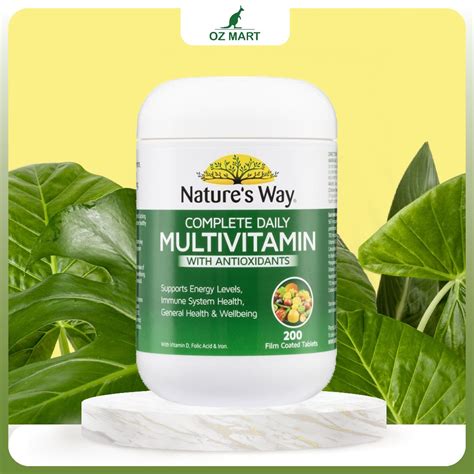 Vitamin Tổng Hợp Tảo Biển Nature’s Way Complete Daily Multivitamin Tổng Hợp Tăng Sức đề Kháng