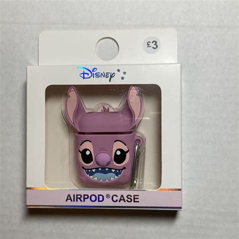 Primark Disney Angel Airpods Headphones Case Only Pink Ring Stitch