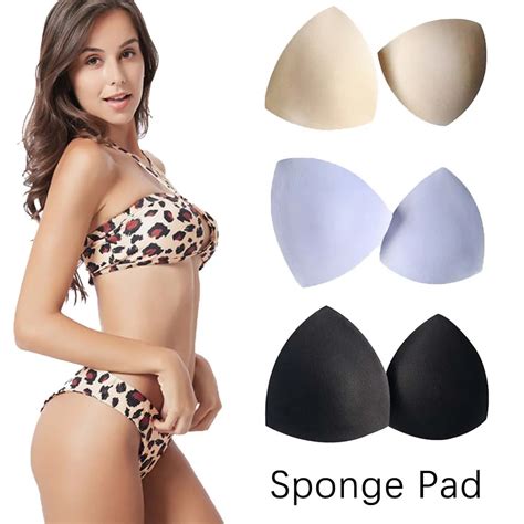 Pair Sexy Bikini Bra Pad Women Intimates Accessories Swimsuit Padding