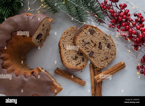 Christmas Sponge Cake Stock Photo - Alamy