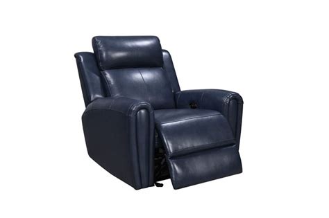 Jonathan Blue Leather Power Reclining Sofa Set On Sale