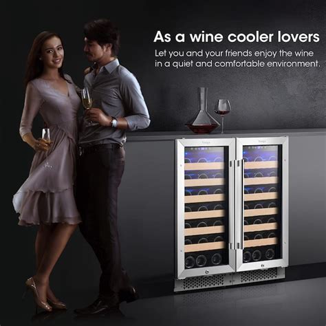 Yeego 30 In W 66 Bottles Stainless Steel Dual Zone Cooling Built In Freestanding Indoor Wine