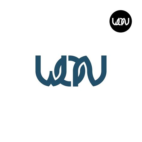 Desenho Do Logotipo Da Letra Won Monogram Vetor Premium