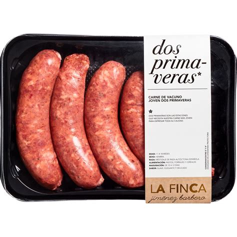 Longaniza Fresca Criolla O Unidades De Vacuno Joven Dos Primaveras