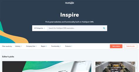 Inspire CMS Hub Website Examples