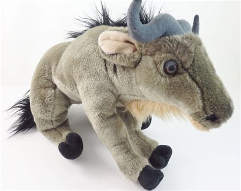 Vintage Wildebeest Plush Toy, Stuffed Wildebeest Plushie, African ...