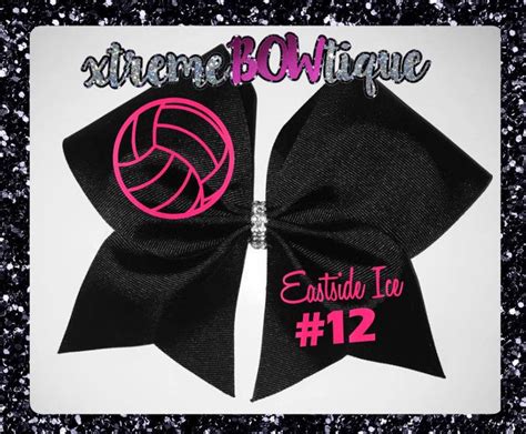 Volleyball Bow Volleyball Bows Volleyball Team Bows Volleyball Gift