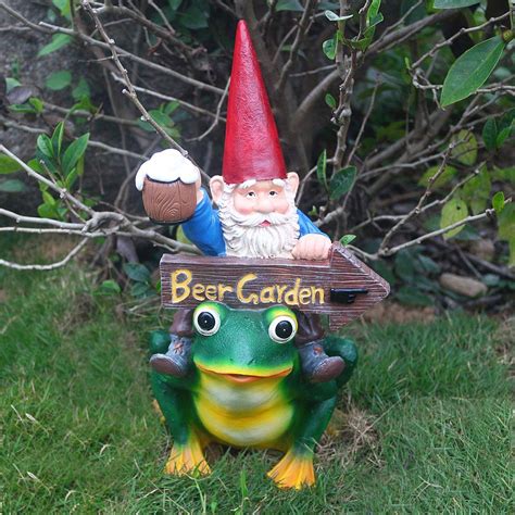 JHB Garden Gnomes,Funny Gnomes Statue,Resin Handmade Collectible Sculpture- Hand-Painted ...