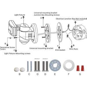 Nightwatcher Lumen Degree Black Motion Activated Tracking Led