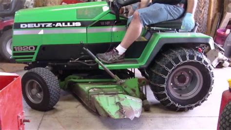 Deutz Allis Simplicity Sunstar Mower Deck Removal And Install