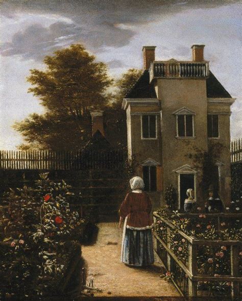 Pieter De Hooch Bloementuin Pieter De Hooch Dutch Painters Hooch