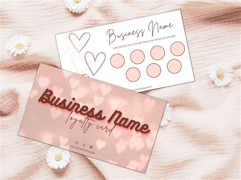 Loyalty Punch Card Template Diy Discount Card Rewards Card Design