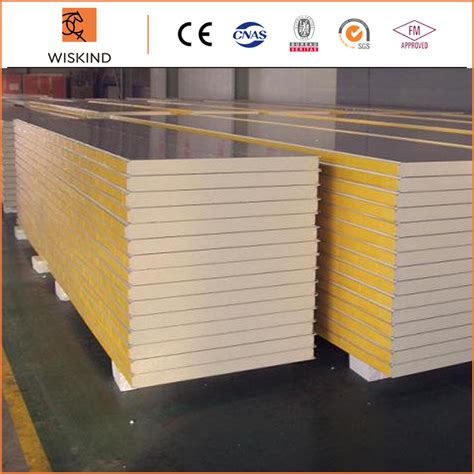 High Density Eps Pu Pir Pur Polyurethane Rock Wool Insulated Metal